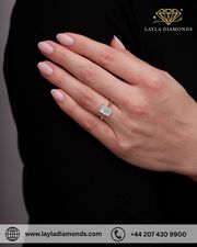 Radiant Cut Engagement Rings with Elegant Cathedral Setting