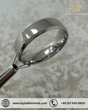 Men's Diamond Wedding Bands with 6mm Polished Edge