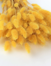 BUY NOW: Large Bunch Yellow Bunny Tails - 65cm Fluffy Decor
