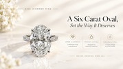 Exquisite 6ct Oval Cut Lab Grown Diamond: Timeless Luxury