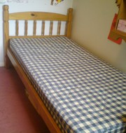Single bed with mattress