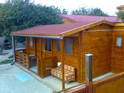 The Castle log cabin 7.5 x 4m,  28mm 