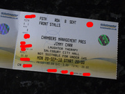 Jimmy Carr Tickets 2nd Row Tonight Salisbury City Hall 