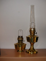 Two Old Aladdin Oil Lamps 